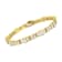 14K Yellow Gold 8.30ctw Baguette and Princess-Cut Diamond Bracelet