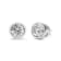 14K White Gold 2.0 Cttw Lab Grown Diamond Screw-Back Classic Bezel
Solitaire Stud Earrings