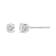 14K White Gold AGS Certified 1.0ctw Brilliant Round-Cut Solitaire
Diamond Push Back Stud Earrings