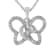 Sterling Silver 1/4ctw Prong-Set Diamond Butterfly 18" Pendant
w\chain(H-I Color, I1-I2 Clarity)
