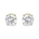 14K Yellow Gold 1/2 Cttw Round-Cut Diamond Solitaire Stud Earrings (O-P
Color, SI2-I1 Clarity)