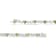 Sterling Silver 1.0ctw Diamond and Lab Created Green Heart-Shaped
Peridot Infinity Link Bracelet