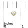 Sterling Silver 1/6 Cttw Yellow Diamond Open Double Heart Stud Earrings