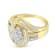 10K Yellow Gold Diamond Cocktail Ring (1/2 cttw, H-I Color, SI2-I1 Clarity)