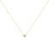 0.10ctw Miracle-Set Diamond Heart 10K Yellow Gold Over Sterling Silver Necklace