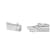 14K White Gold 5 MM Oval Blue Tanzanite and .25ctw Diamond Bangle (H-I
Color, VS2-SI1 Clarity)