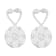14K White Gold 1 1/4ctw Round Cut Diamond Earrings
