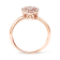 10K Rose Gold 3/8ctw Round-Cut Diamond Pear Promise Ring (I-J Color,
I2-I3 Clarity)