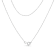 Sterling Silver 1/4ctw Diamond Lock 18" Pendant with Paperclip
Chain (H-I Color, SI2-I1 Clarity)