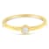 14K Yellow Gold Over Sterling Silver Miracle Set Diamond Ring (1/20
Cttw, J-K Color, I1-I2 Clarity)