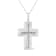 .925 Sterling Silver Prong-Set Diamond Accent Bold Cross 18"
Pendant Necklace