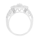 Sterling Silver Round and Baguette Diamond Cathedral Ring (0.75 Cttw,
H-I Color, I2-I3 Clarity)
