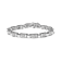 14K White Gold 2.0ctw Princess Diamond Invisible Set Link Bracelet (H-I
Color, SI2-I1 Clarity) - 7"