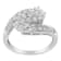 14K White Gold Diamond Cluster Ring Band (7/8 cttw, H-I Color, I1-I2 Clarity)