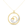 10K Yellow Gold Espira 1/6ctw Diamond Heart Circle Pendant With Chain
(I-J, I1-I2)