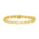 10K Yellow Gold Over Sterling Silver 2.0ctw Diamond "XOXO" Bracelet