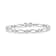 Sterling Silver 1 1/2 Cttw Diamond Studded Circle and Kite-Shaped
Vintage-Style Link Bracelet