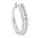 10K White Gold Diamond Hoop Earrings 3/4ctw