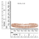 10K Rose Gold Over Sterling Silver 1.0 Cttw Diamond Double-Link Tennis Bracelet