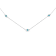 Sterling Silver Treated Diamond Station Necklace (1/2 cttw, Blue Color,
I2-I3 Clarity)
