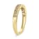 14K Yellow Gold Plated Sterling Silver 1/2 Ctw Round Diamond 11 Stone
Anniversary Band Ring
