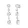 14K White Gold 2.00 Cttw Diamond Composite Cluster Floral Drop Earrings
(I-J Color, I1-I2 Clarity)