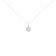 14K White Gold 1ctw Round Diamond 7 Stone Flower 18" Pendant
w\chain(F-G Color, VS1-VS2 Clarity)
