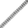 Rhodium Over Sterling Silver 1.0 Cttw Diamond Double-Link Tennis Bracelet