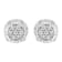 .925 Sterling Silver 1/3 cttw Round-cut Diamond Floral Stud Earring (I-J
Clarity, I3 Color)