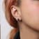 14K White Gold 2.00 Cttw Pear Cut Black Diamond Stud Earrings