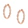 10K Rose Gold Diamond Hoop Earring 1.0ctw