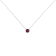 Sterling Silver Bezel Set 3.5mm Created Amethyst Gemstone Solitaire
18" Pendant Necklace