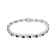 3.5 mm Lab Created Purple Amethyst and 1/6 ctw Diamond Rhodium Over
Sterling Silver Tennis Bracelet