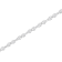 Sterling Silver .50ctw Miracle-Set Diamond Pear Shaped Link Bracelet