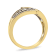 10K Yellow Gold 1ctw Round and Baguette Diamond Bypass Ring (H-I Color,
I1-I2 Clarity) - Ring Size 7