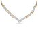 10K Two-tone Gold 1.0ctw Mixed Cut Diamond "V" Shape Necklace
(I-J Color, I1-I2 Clarity)