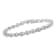 Sterling Silver 1.0ctw Diamond Cluster Link Bracelet