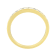 18K Yellow Gold IGI Certified 1.0ctw Diamond Half-Eternity Band(E-F
Color, I1-I2 Clarity)