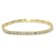 10K Yellow Gold Over Sterling Silver 1.0ctw Diamond Square Hybrid Link
7" Tennis Bracelet