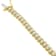18K Yellow Gold 3.0ctw Round Cut Diamond Tennis Bracelet
