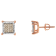 10K Two-Tone Gold Princess-Cut Diamond Stud Earrings 1/2ctw