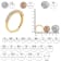 10K Yellow Gold IGI Certified 1/2ctw Diamond Band Ring (J-K Color, I1-I2 Clarity)
