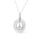 Matte Finish .925 Sterling Silver Diamond Accent Dancing Peace Sign
18" Pendant Necklace