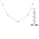 Sterling Silver Treated Diamond Station Necklace (1/2 cttw, Blue Color,
I2-I3 Clarity)