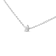 14K White Gold 1/10ctw Pear Shape Lab Grown Diamond Solitaire Necklace
(F-G Color, VS2-SI1 Clarity)