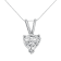 14K White Gold 1/4ctw Heart Shaped Lab Grown Diamond Pendant w\chain
18"(F-G Color, VS2-SI1 Clarity)