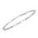 Sterling Silver .25ctw Miracle Set Diamond Infinity Link Bracelet