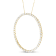 10K Yellow Gold Over Sterling Silver 4ctw Diamond Circle Hoop Necklace
(J-K Color, I1-I2 Clarity)