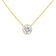 10K Yellow Gold 1/2ct Round Diamond Modern Bezel-Set Solitaire Necklace
(H-I Color, SI2-I1 Clarity)