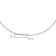 Solid 10K Gold 0.5mm Rope Chain Unisex Necklace - Size 16"